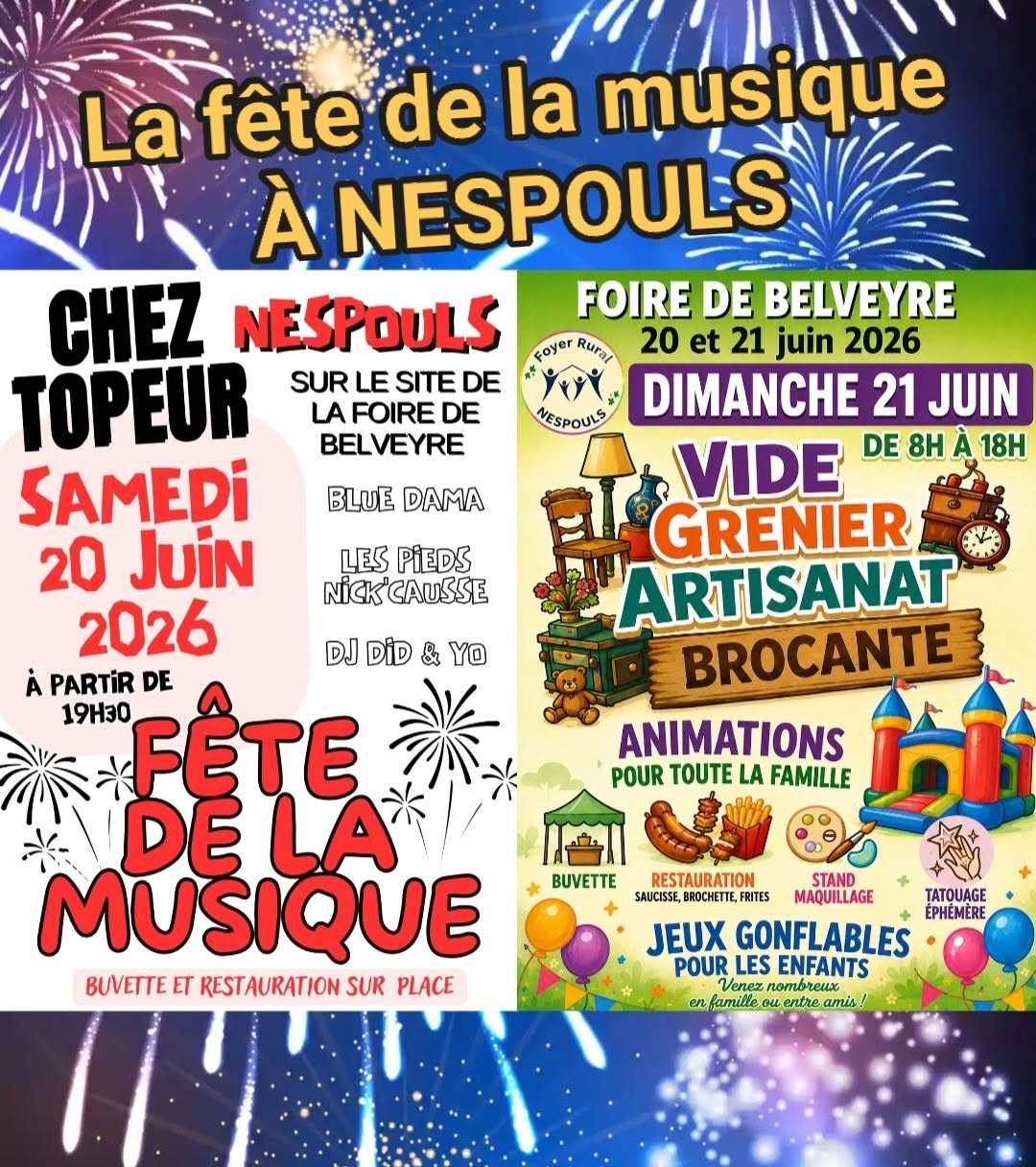 Fête de la musique "chez Topeur" à Nespouls