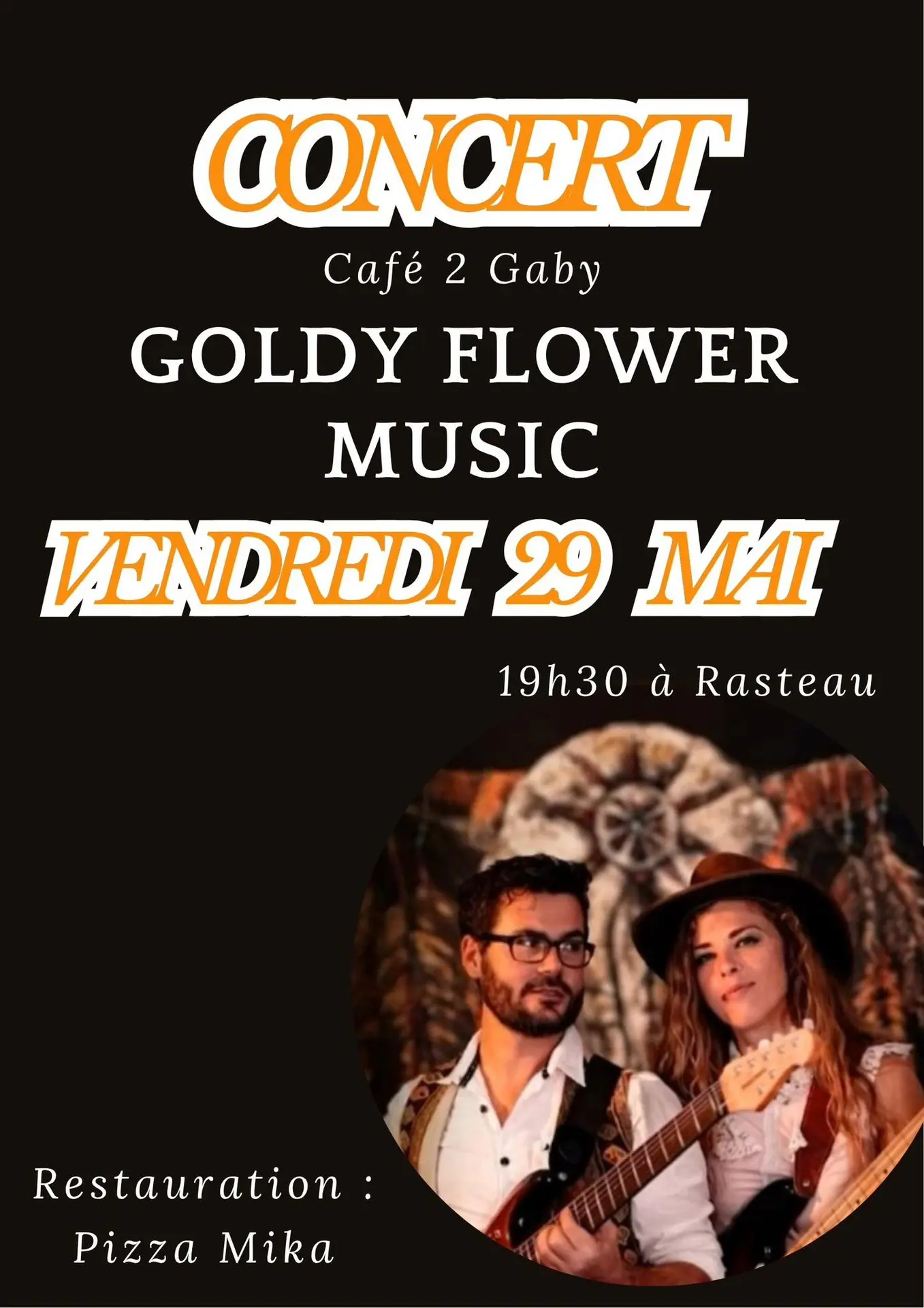 Concert 'Goldy Flower Music' au Café 2 Gaby