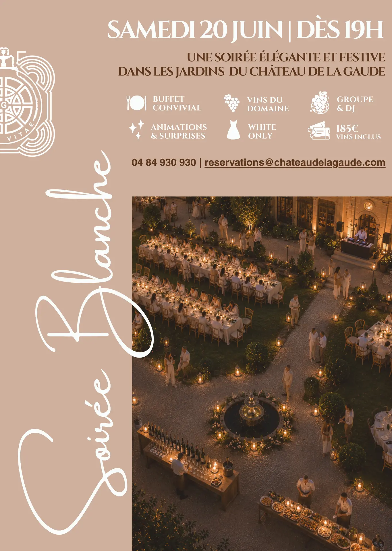 Soirée Blanche du Château de la Gaude