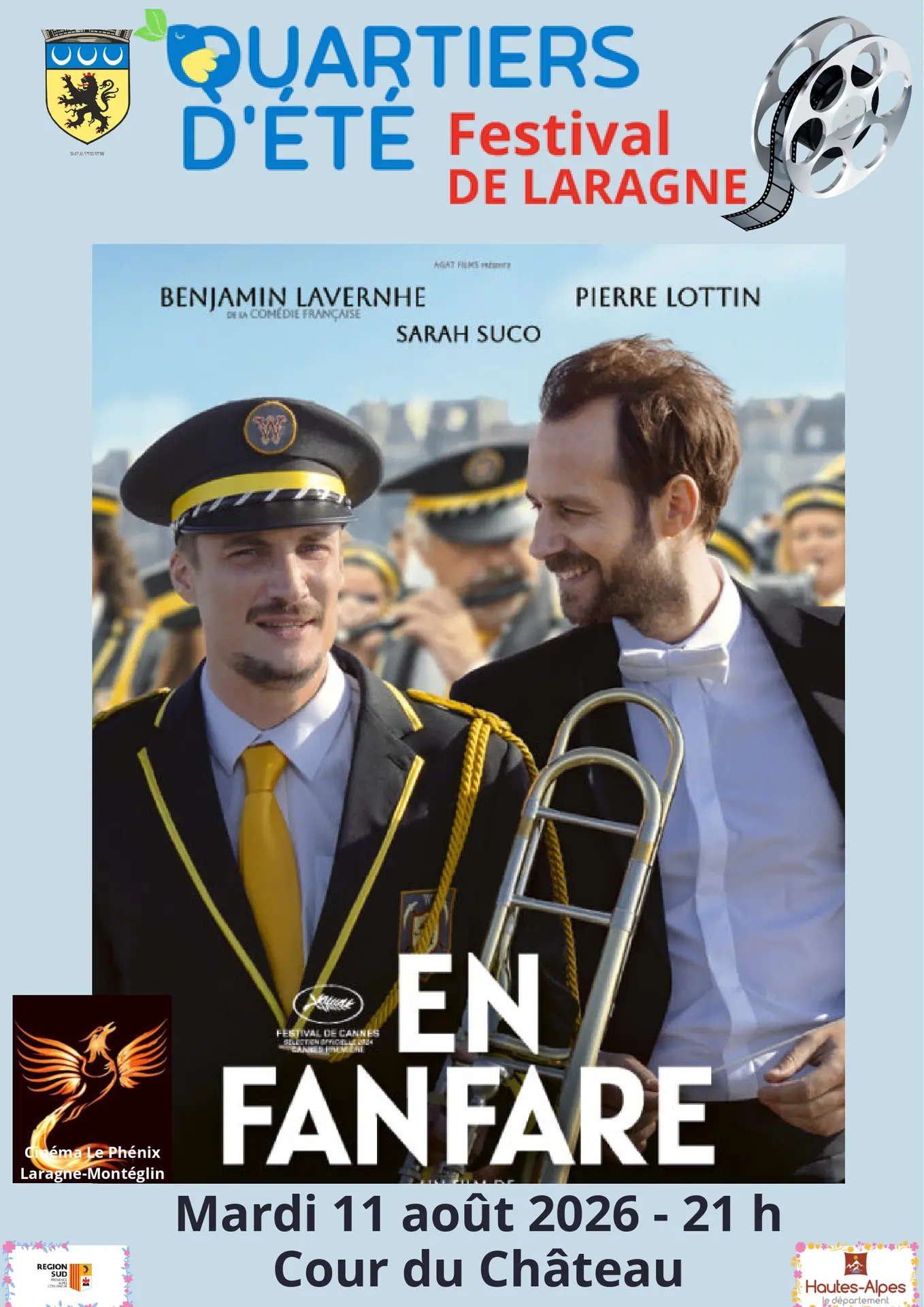 Festival Quartiers d'été : Cinéma en plein air "En fanfare"