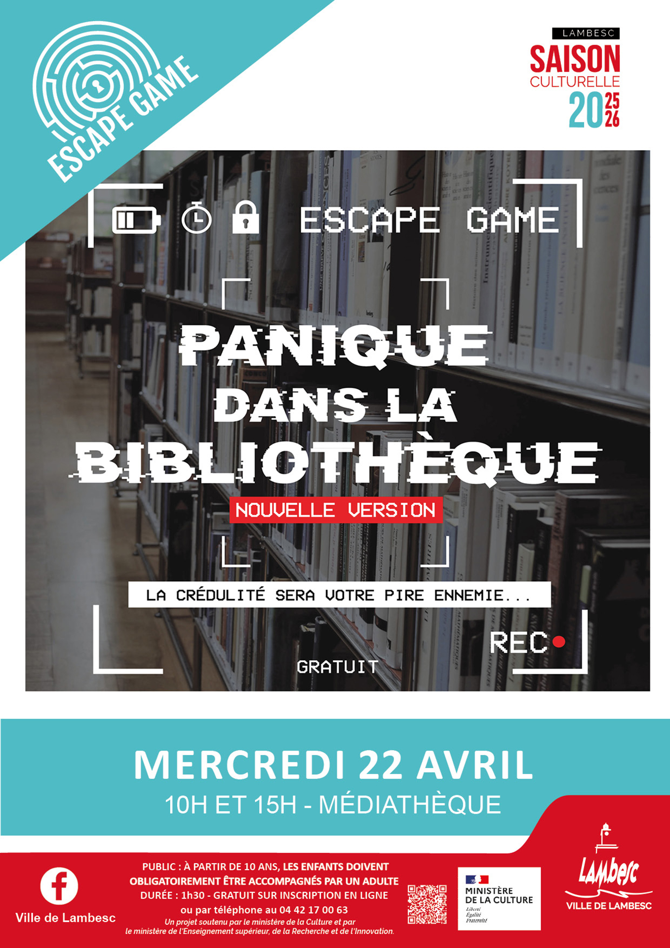 Escape Game : Panique dans la bibliothèque