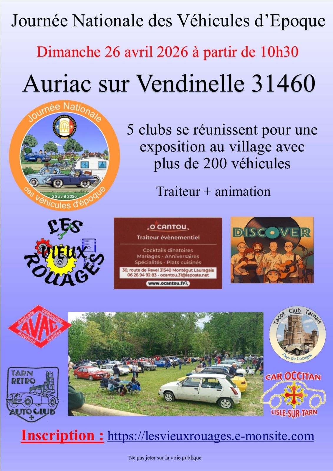 JOURNÉE NATIONALE DES VÉHICULES D'ÉPOQUE