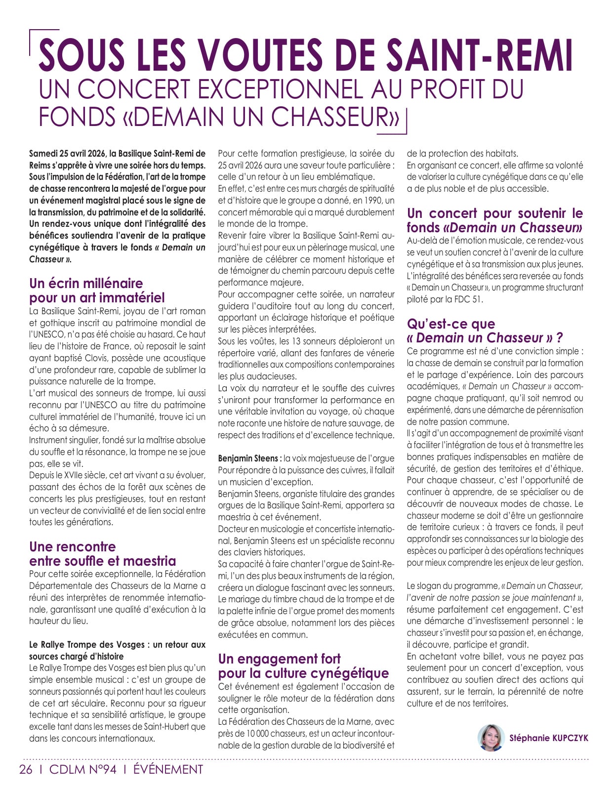 Concert de trompes de chasse et d'orgue - Basilique Saint-Remi de Reims