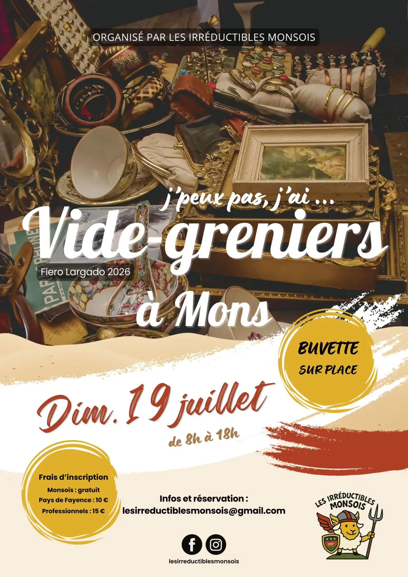 Vide-greniers à Mons - Fiero Largado