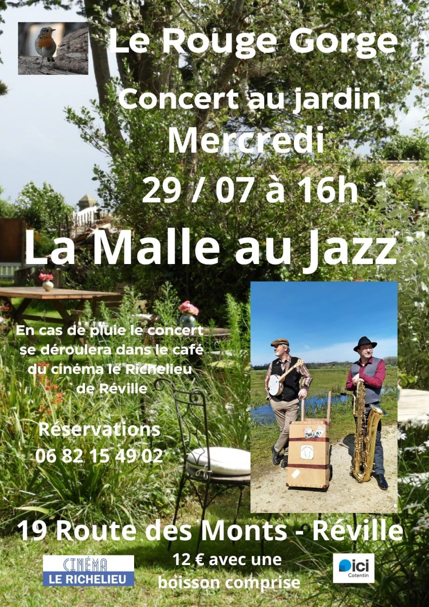 Concert LA MALLE AU JAZZ AU ROUGE GORGE DE RÉVILLE
