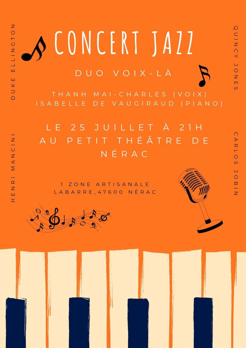 Concert Jazz Duo Voix-là au Petit Théâtre