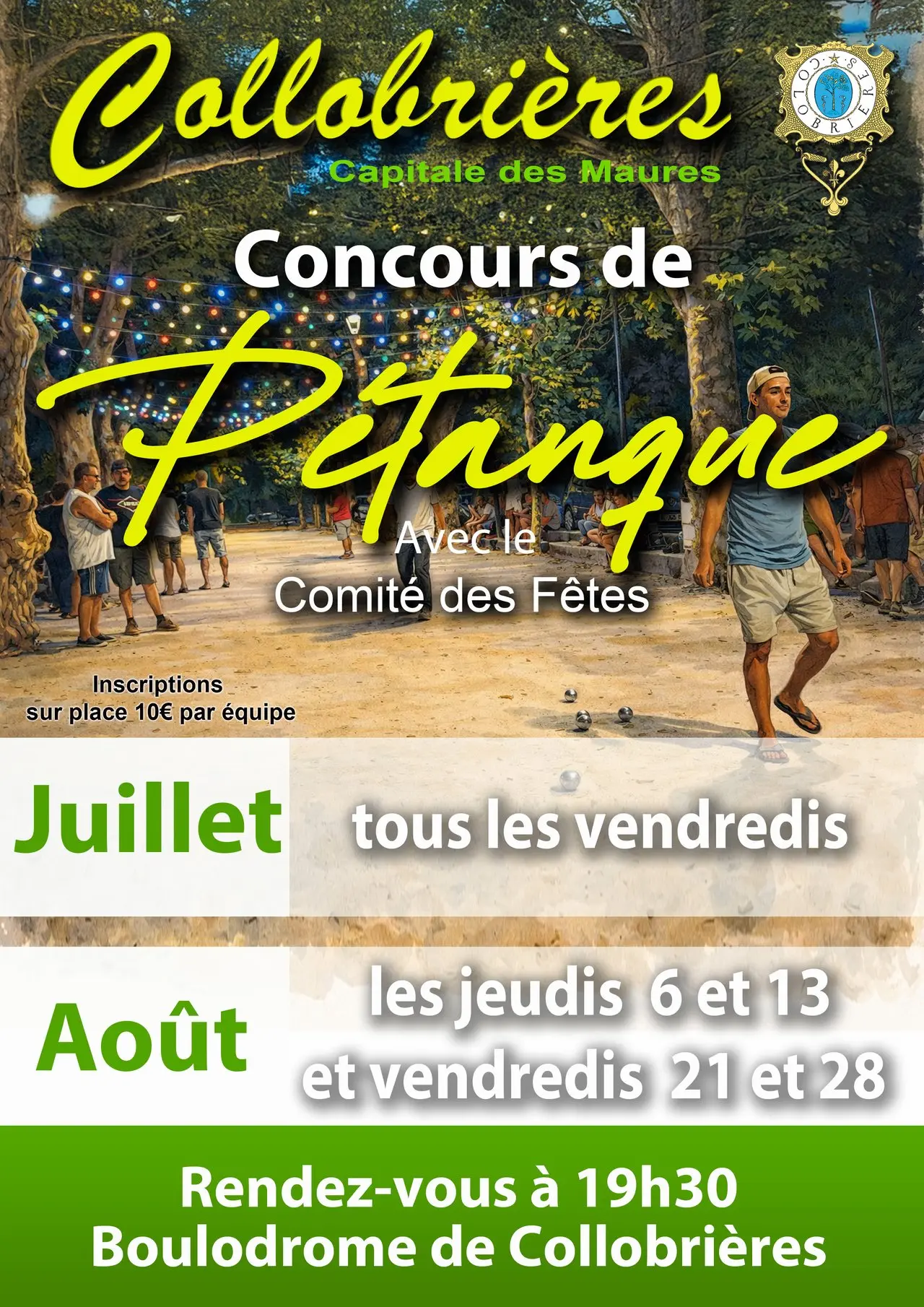 Concours de pétanque