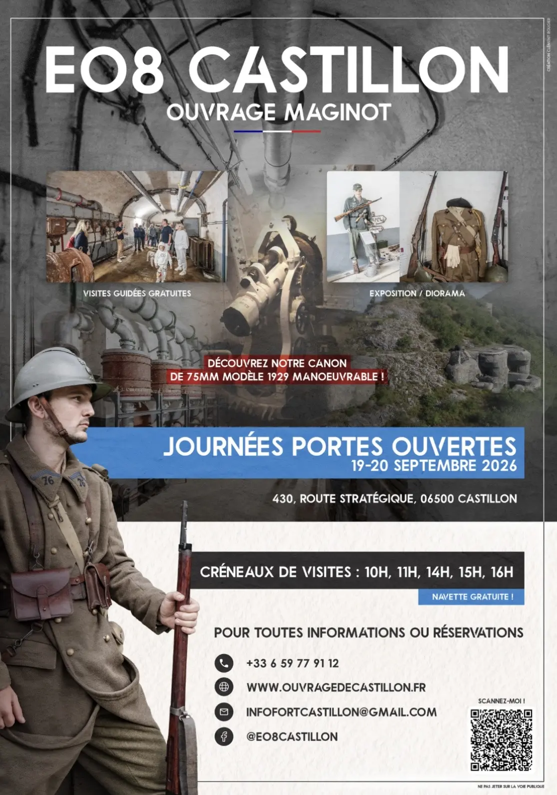 Journées Européennes du Patrimoine - Visite du Fort de Castillon -