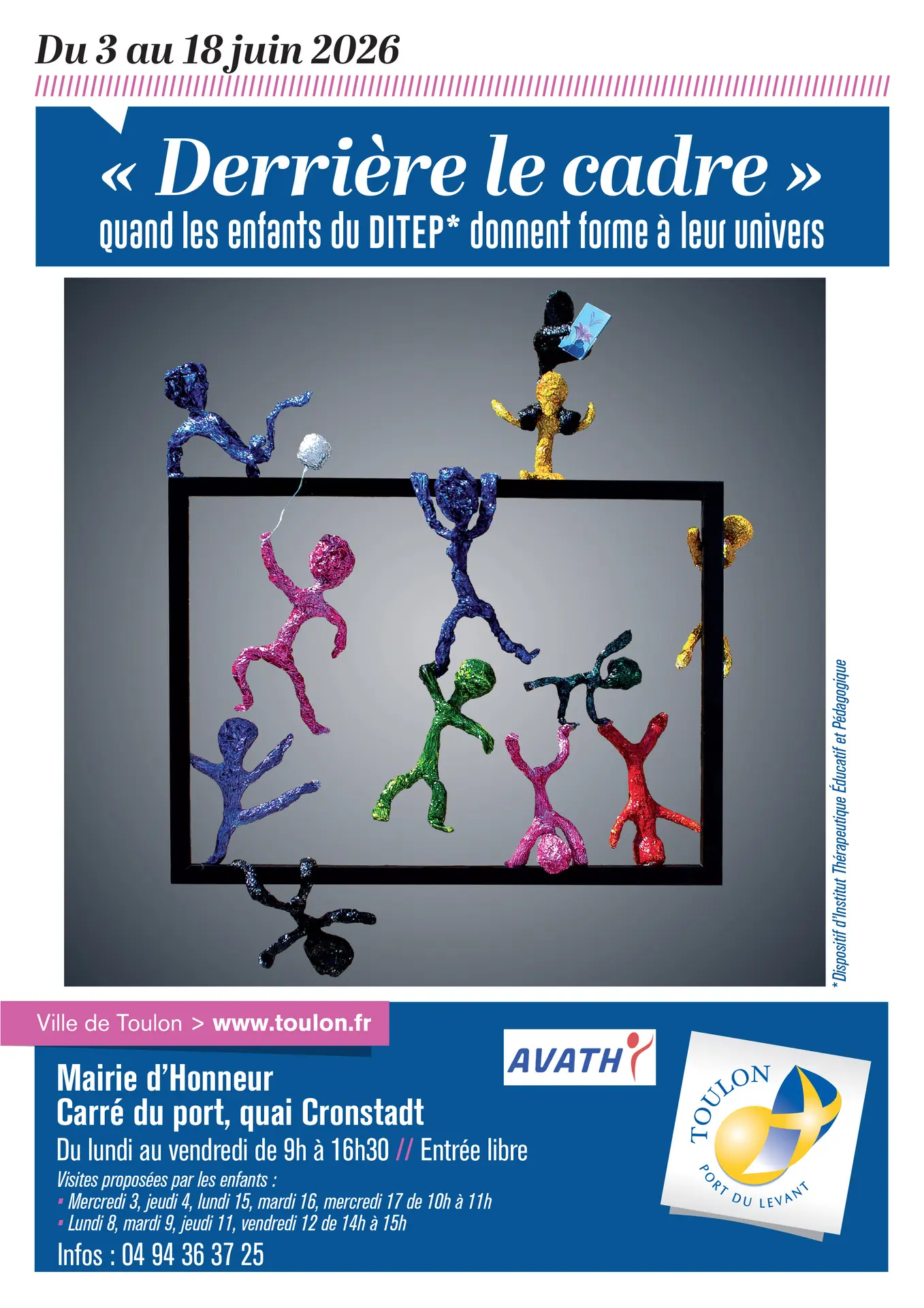 Exposition - "Derrière le cadre" Quand les enfants du DITEP donnent forme à leur univers
