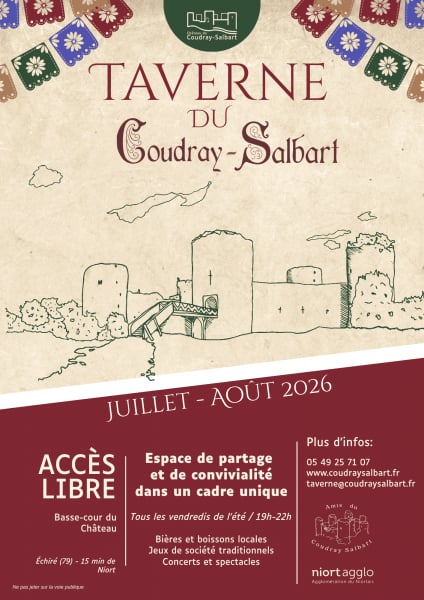 Taverne estivale du Coudray-Salbart à Échiré