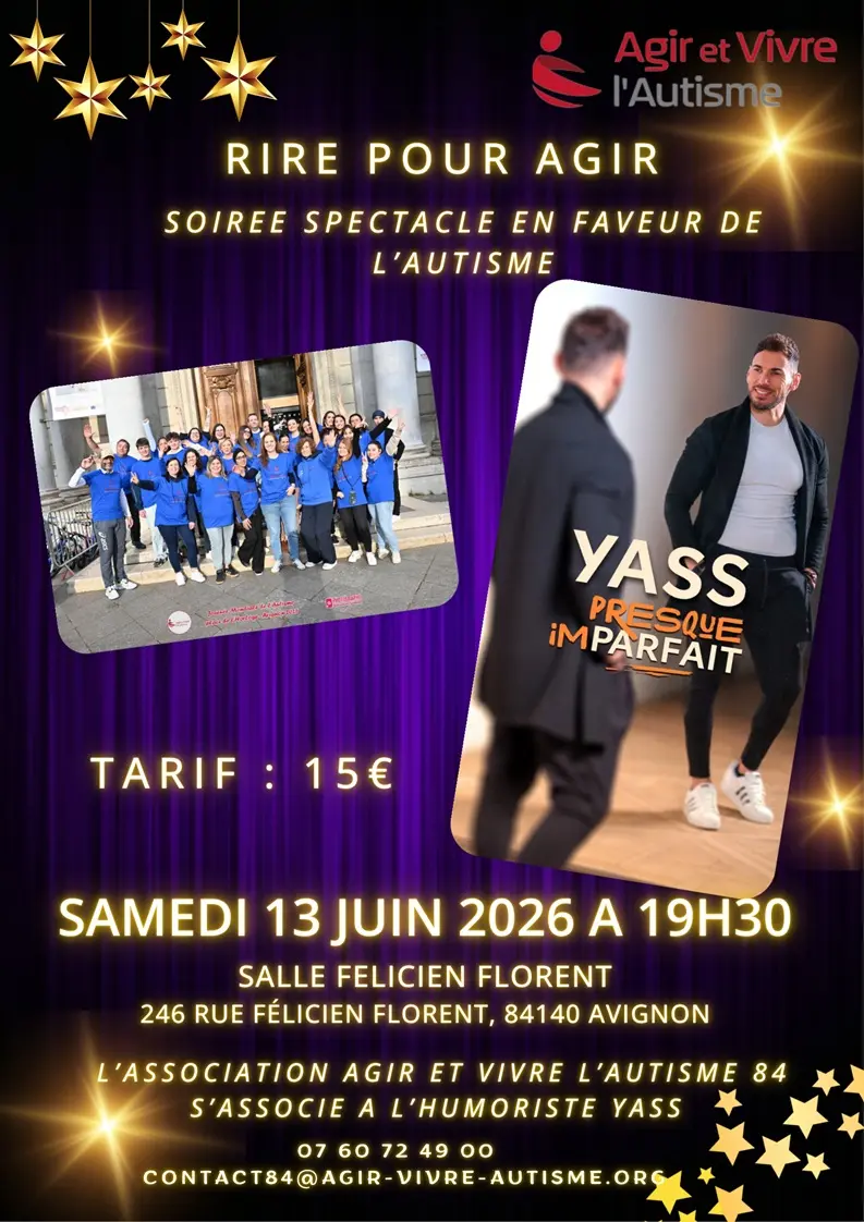 Rire pour agir - Soirée spectacle en faveur de l'autisme