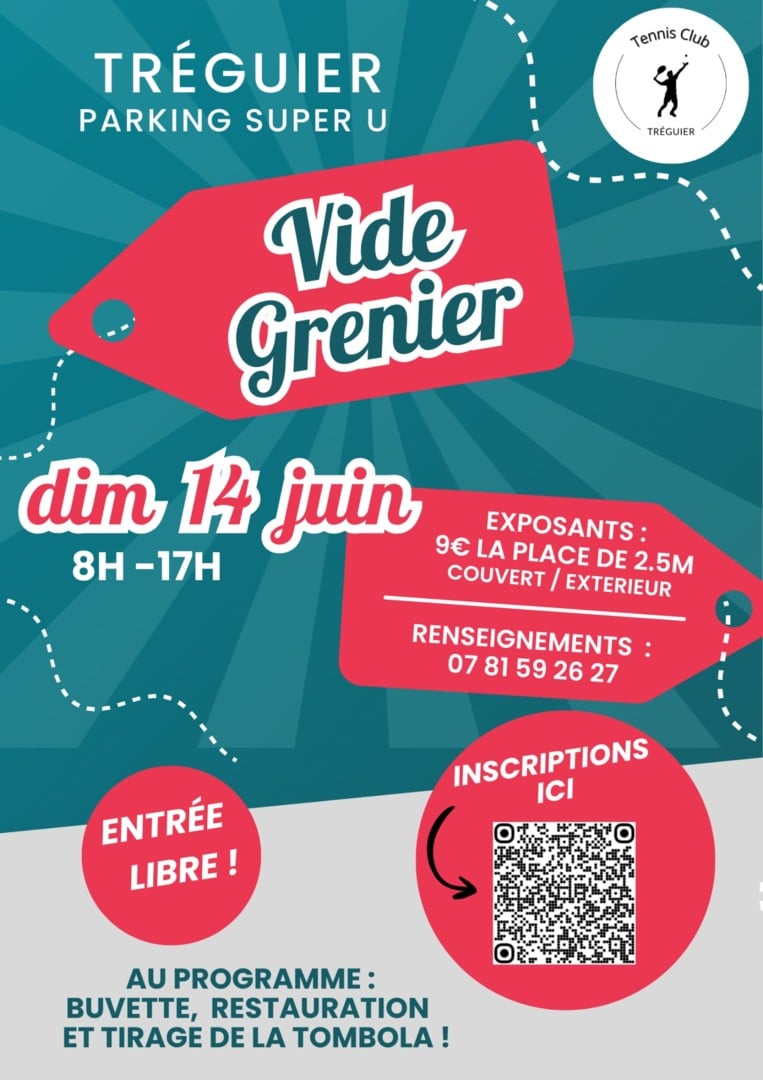 Vide grenier du Tennis club de Tréguier