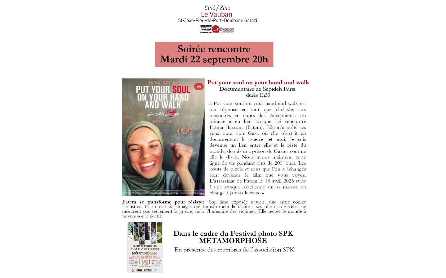 Ciné rencontre "La fille condor" avec la secrétaire générale du Festival Biarritz Amérique Latine