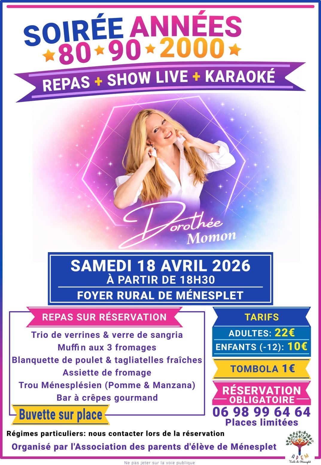 Soirée années 80/90/2000