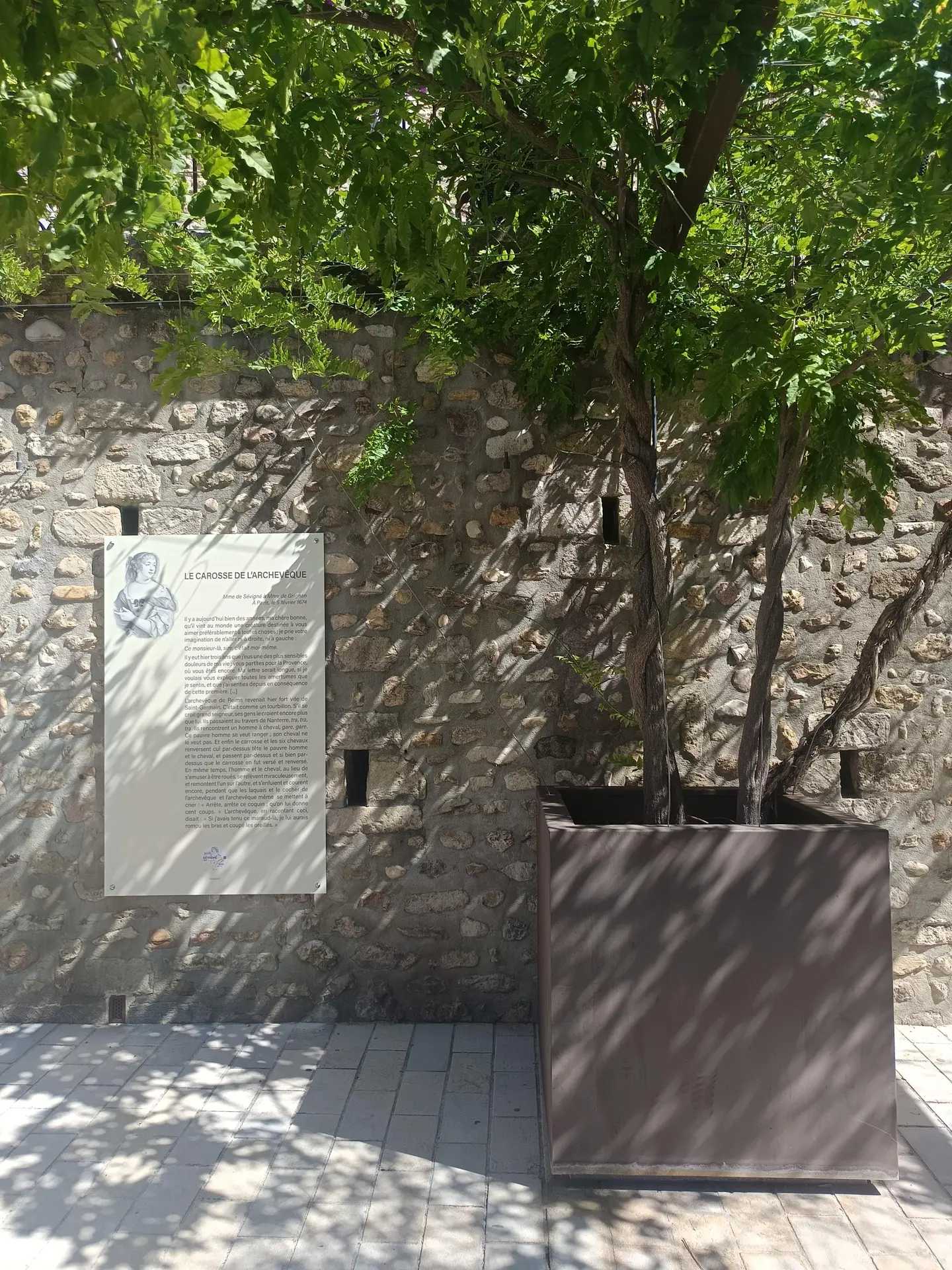 Exposition hors les murs à Valréas "Les lettres de la Marquise de Sévigné"