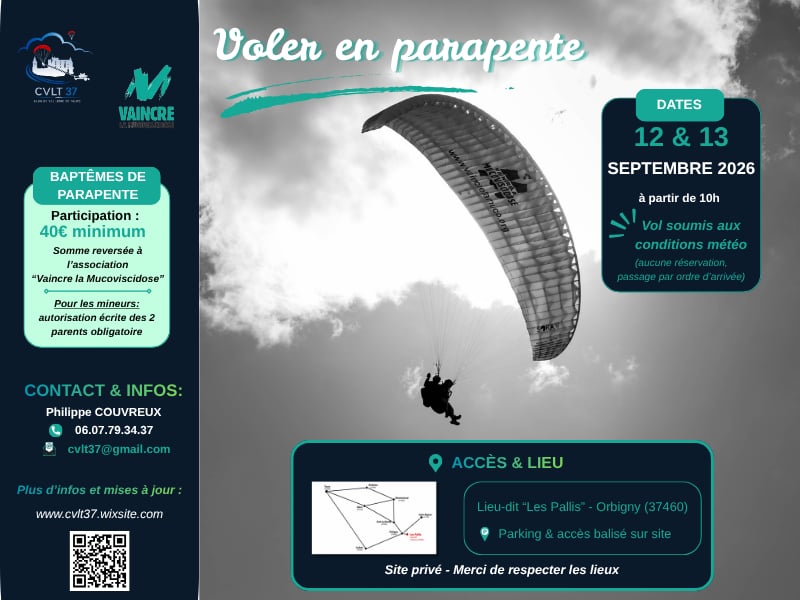 Baptêmes de parapente