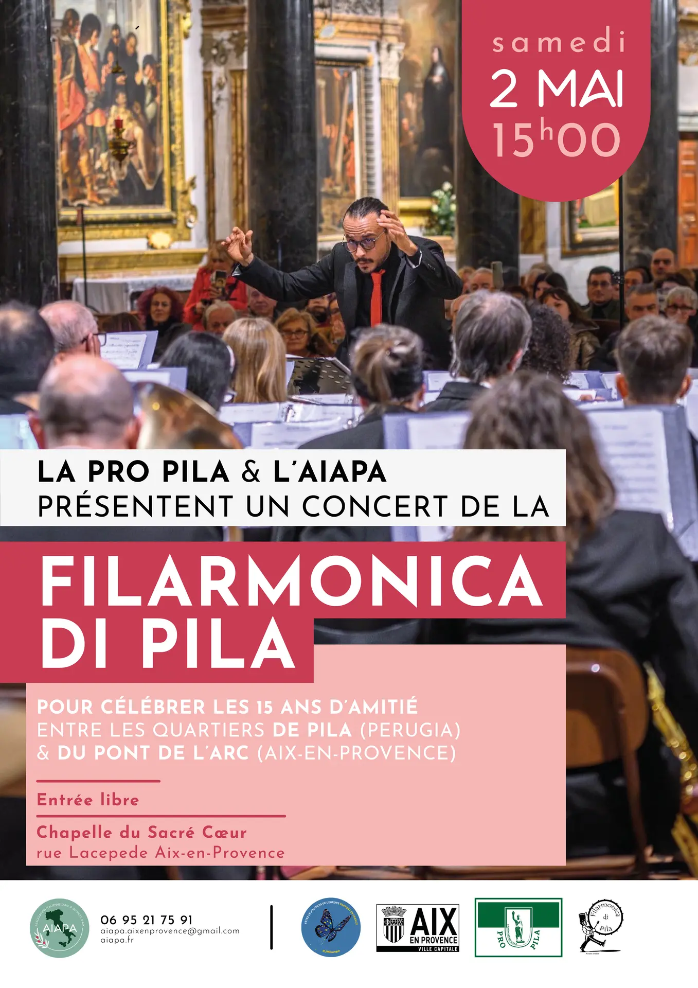 Concert : Filarmonica de Pila - 15 ans d'amitié entre Pila et le Pont de l'Arc