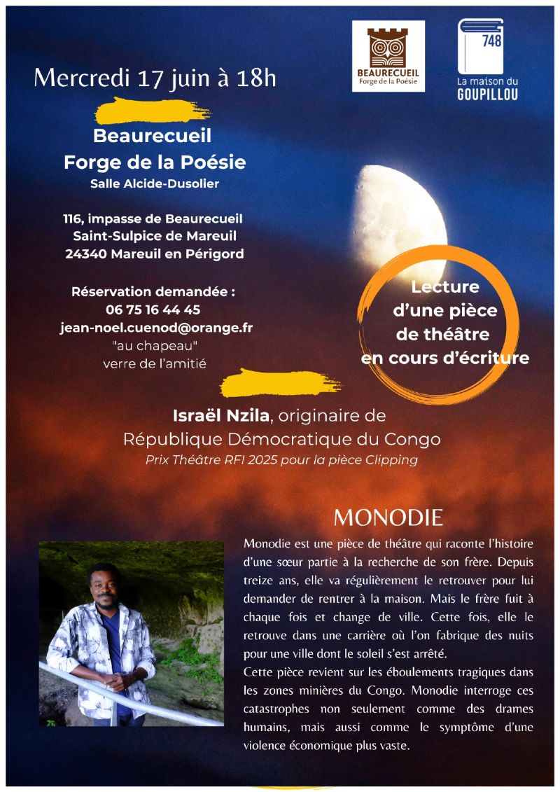Lecture d'une pièce de théâtre en cours d'écriture