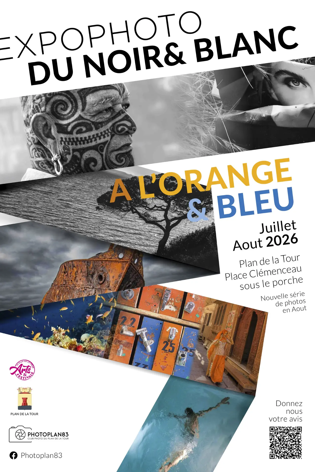Exposition Photos "Du noir & blanc à l'orange & bleu"