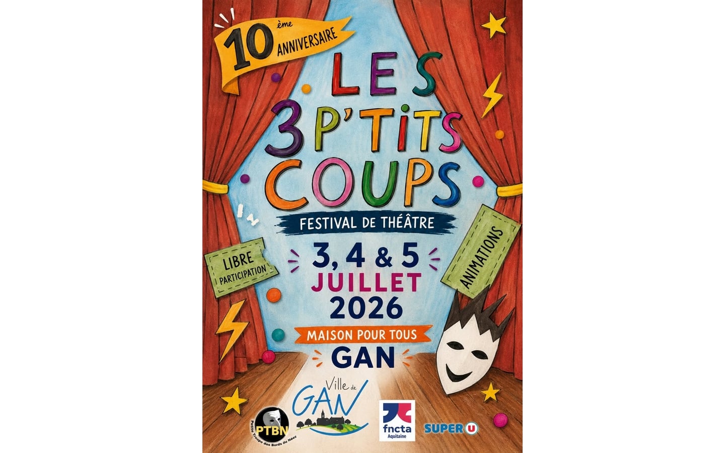 Festival de théâtre "Les Trois P'tits Coups"