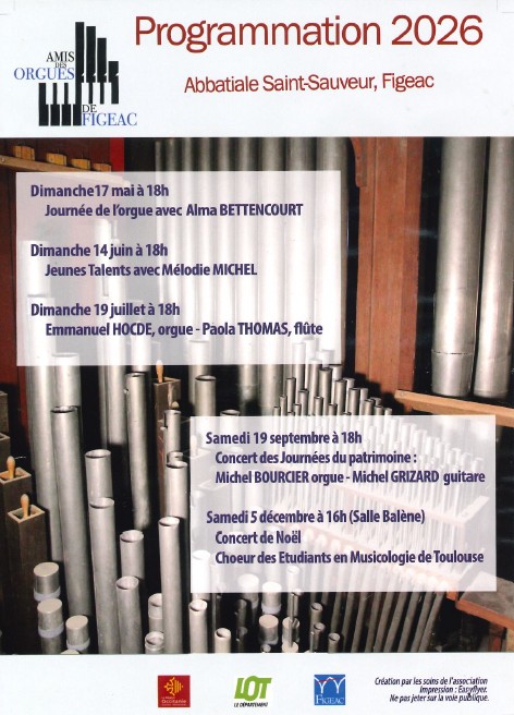 Concert de Noël des Amis des Orgues à Figeac