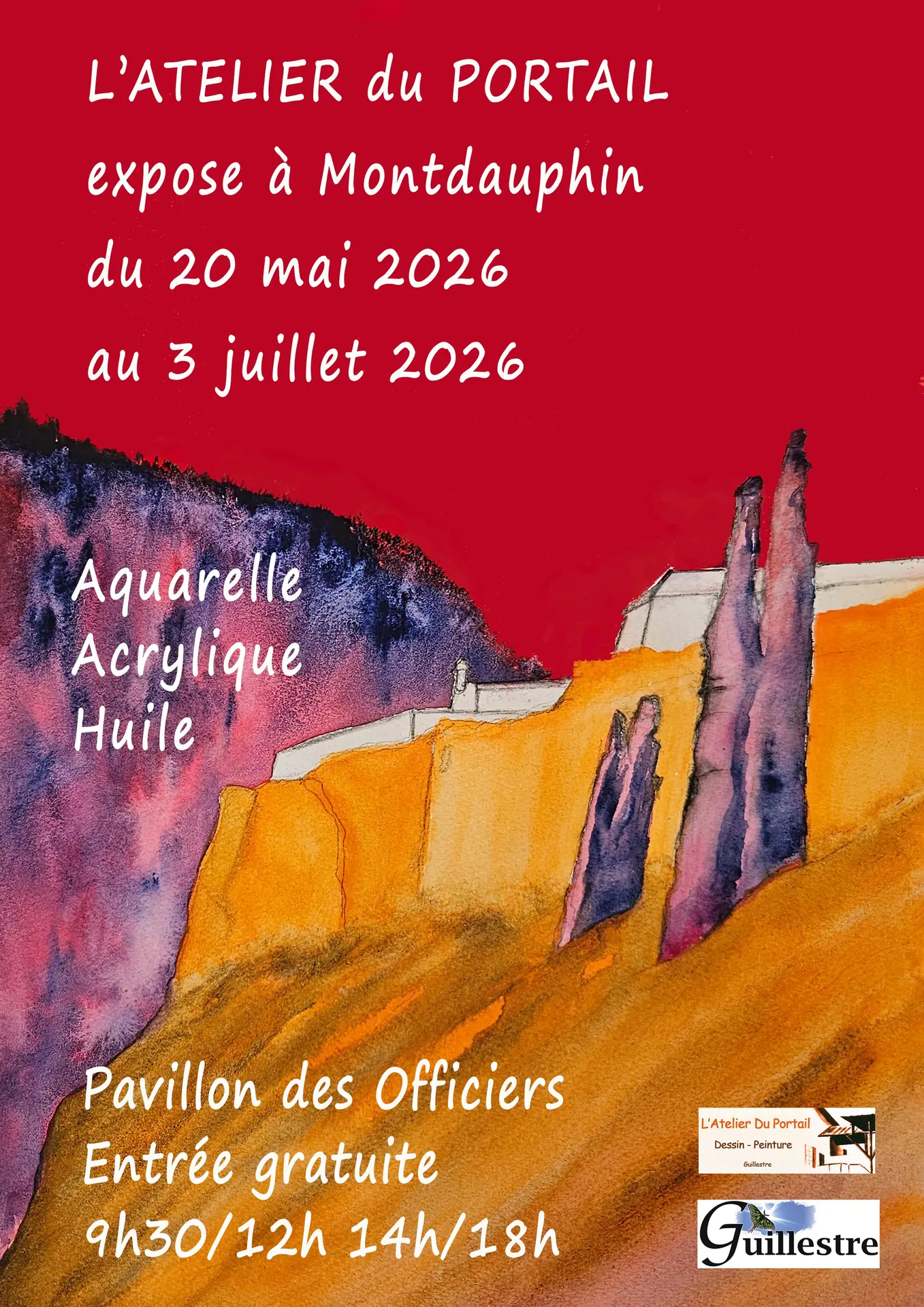 Exposition de peintures de l'Atelier du Portail à Montdauphin