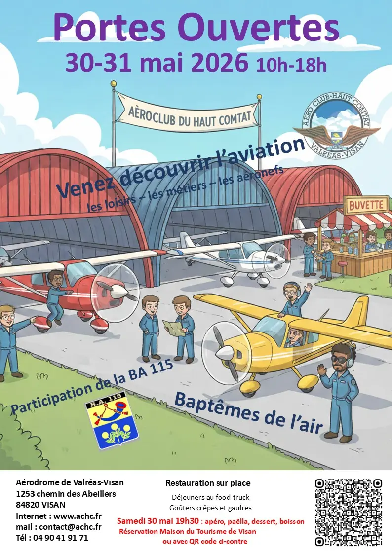 Journées portes ouvertes à l'aérodrome de Valréas Visan