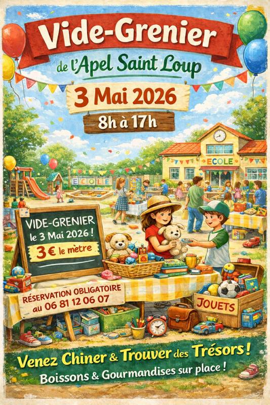 Vide grenier de l'apel saint loup