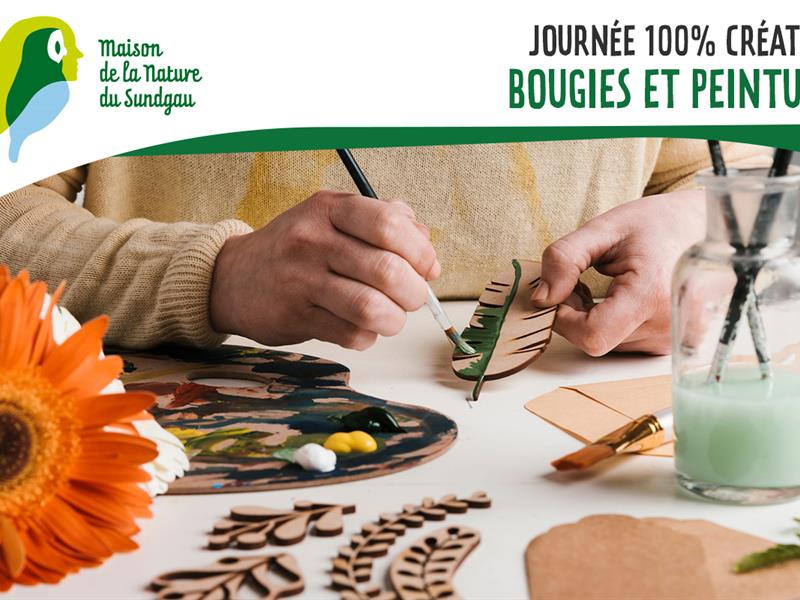 Journée créative avec ateliers bougies et peinture