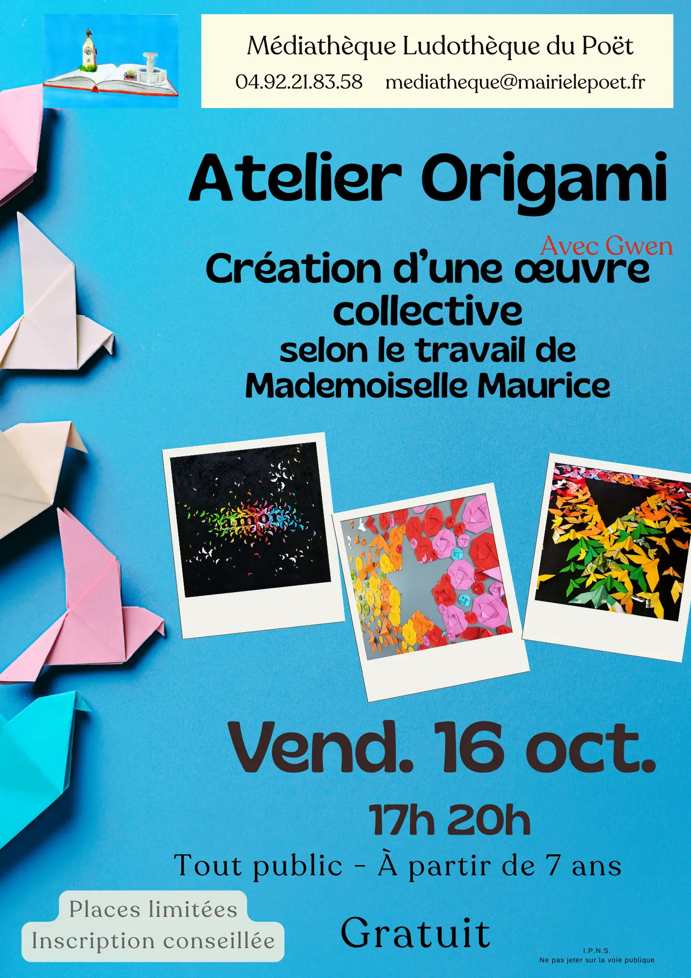 Atelier Origami avec Gwen