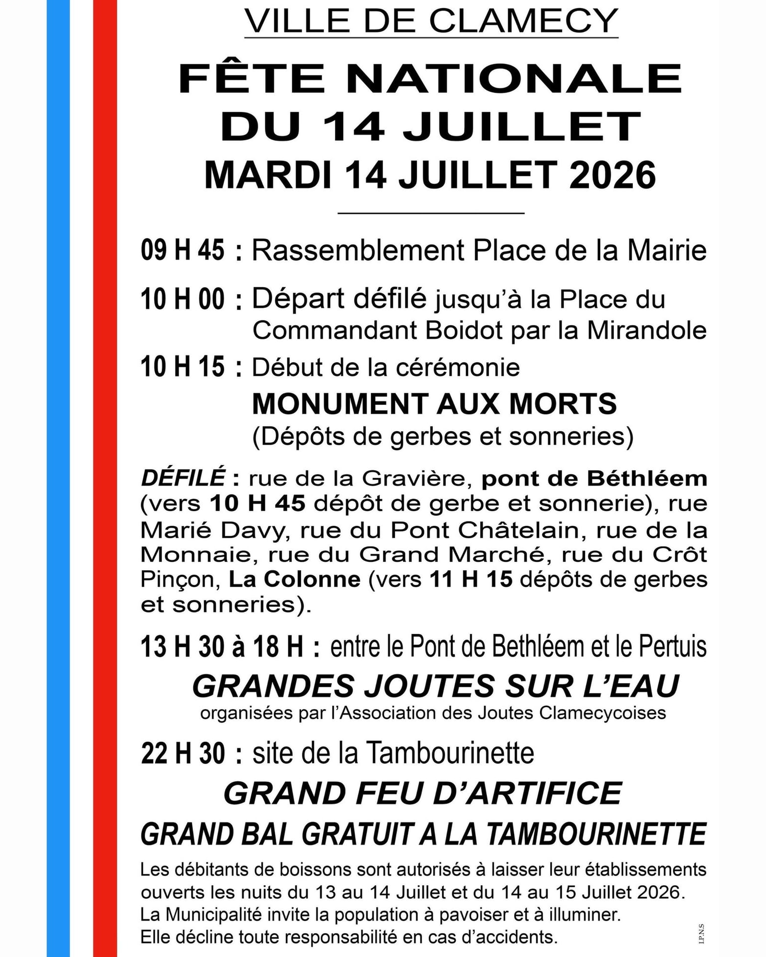 Fête Nationale à Clamecy