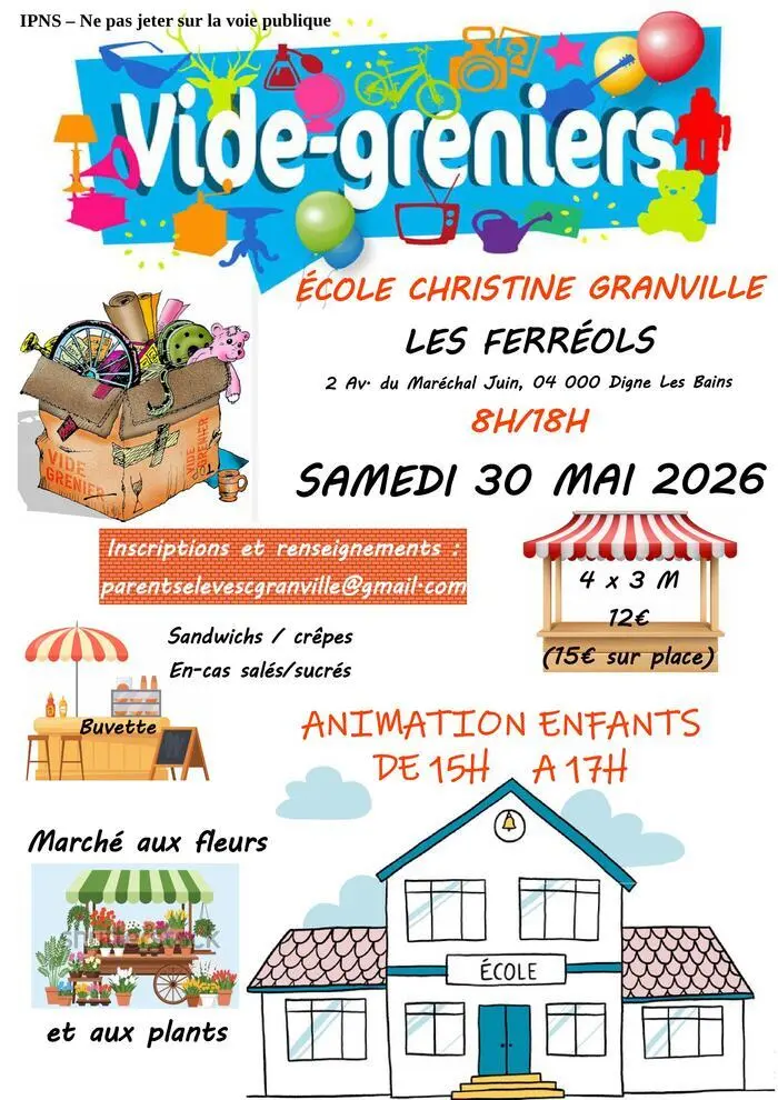 Vide-greniers et marché aux fleurs