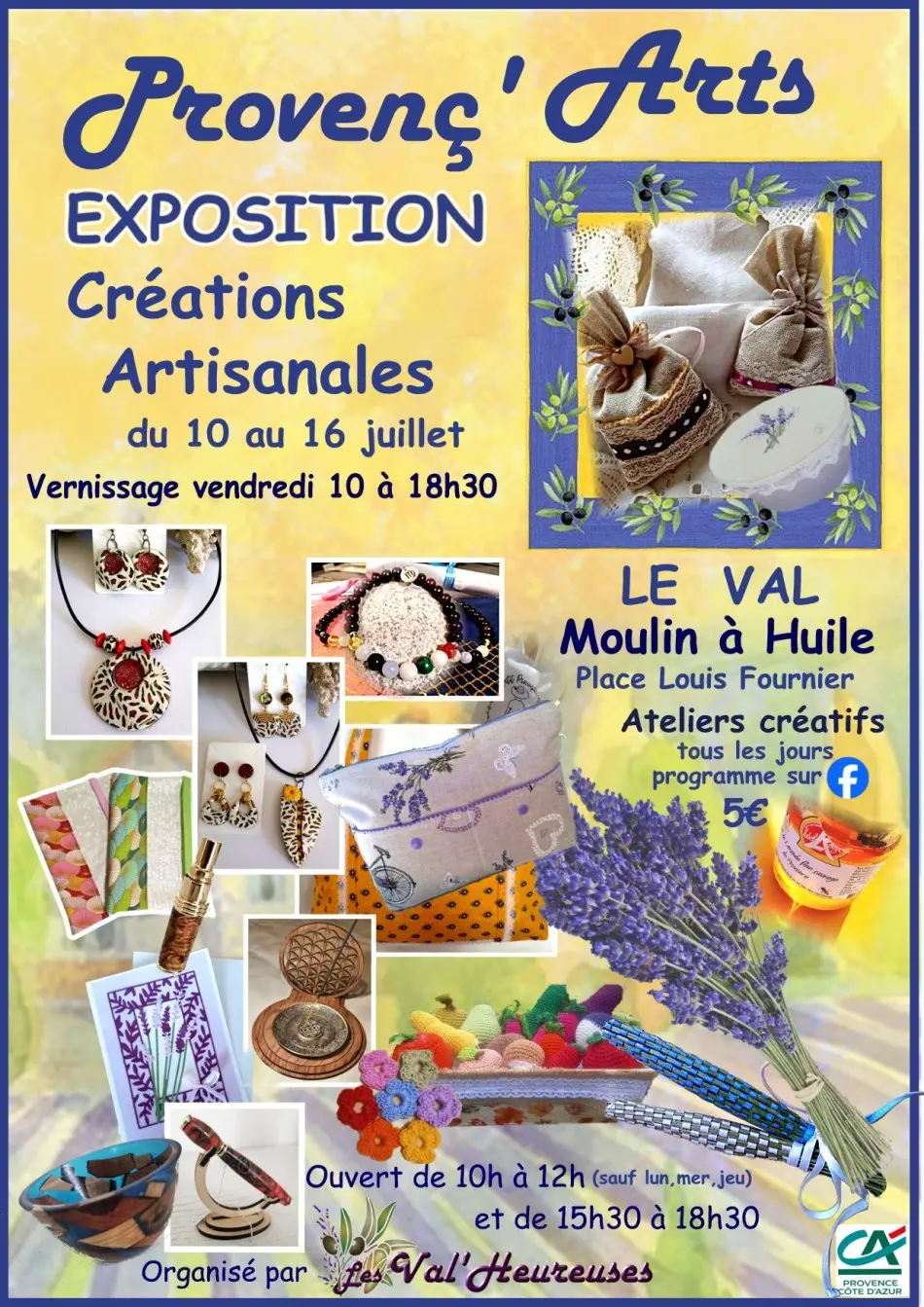 Exposition créations artisanales :  Provenç'Arts - artisanat local