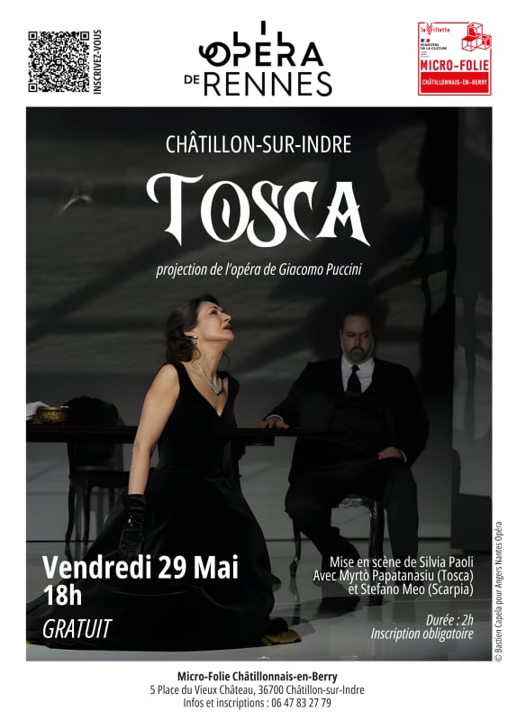 Projection opéra : Tosca de Giacomo Puccini