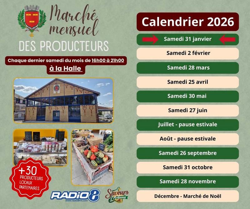 Marché mensuel des producteurs