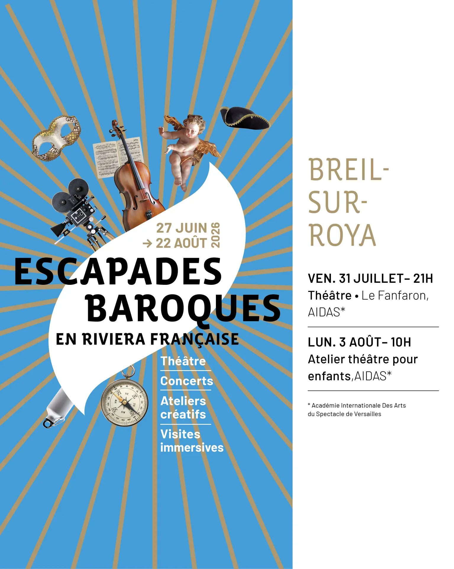 Escapades baroques :initiation au théâtre commedia dell'arte