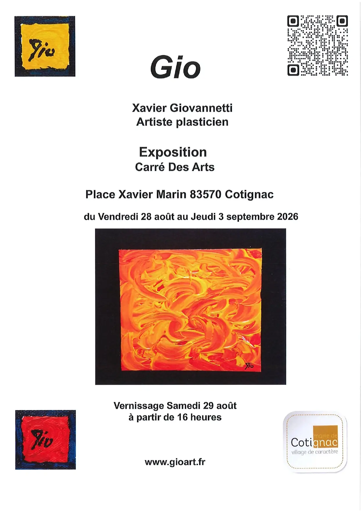 Exposition : Gio - Peintures