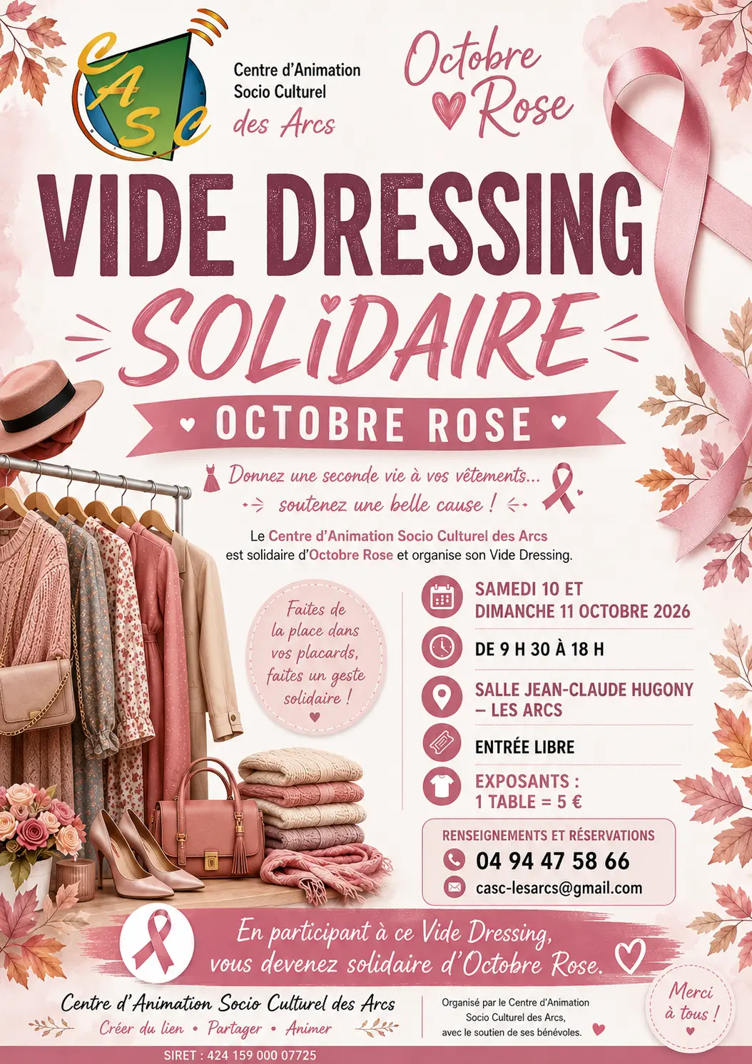 Octobre Rose - Vide dressing solidaire