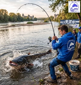 Pêche du silure du bord en Loire