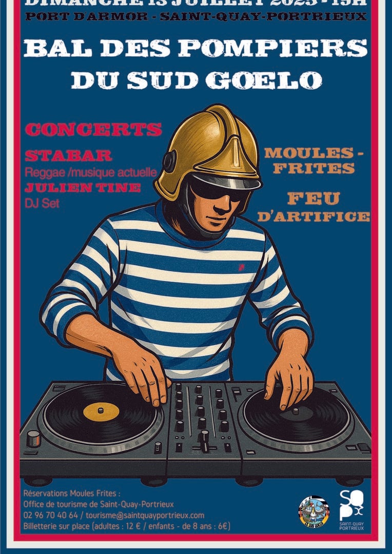 Bal des Pompiers : Concert, DJ, moules/frites et feu d’artifice