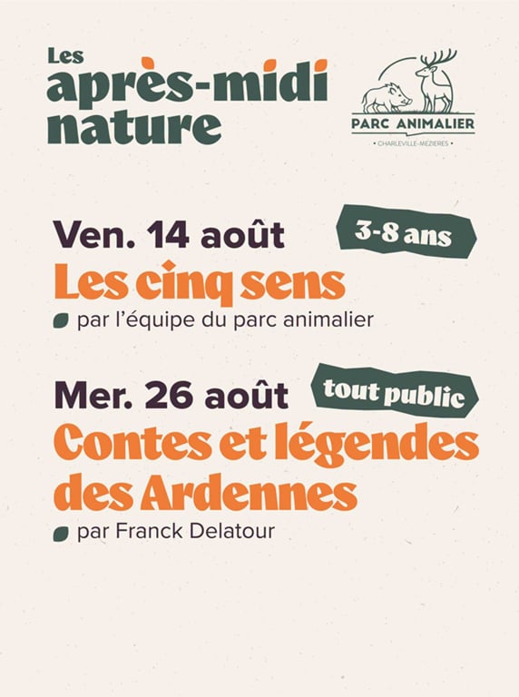 Après-midi nature au parc animalier : Les cinq sens