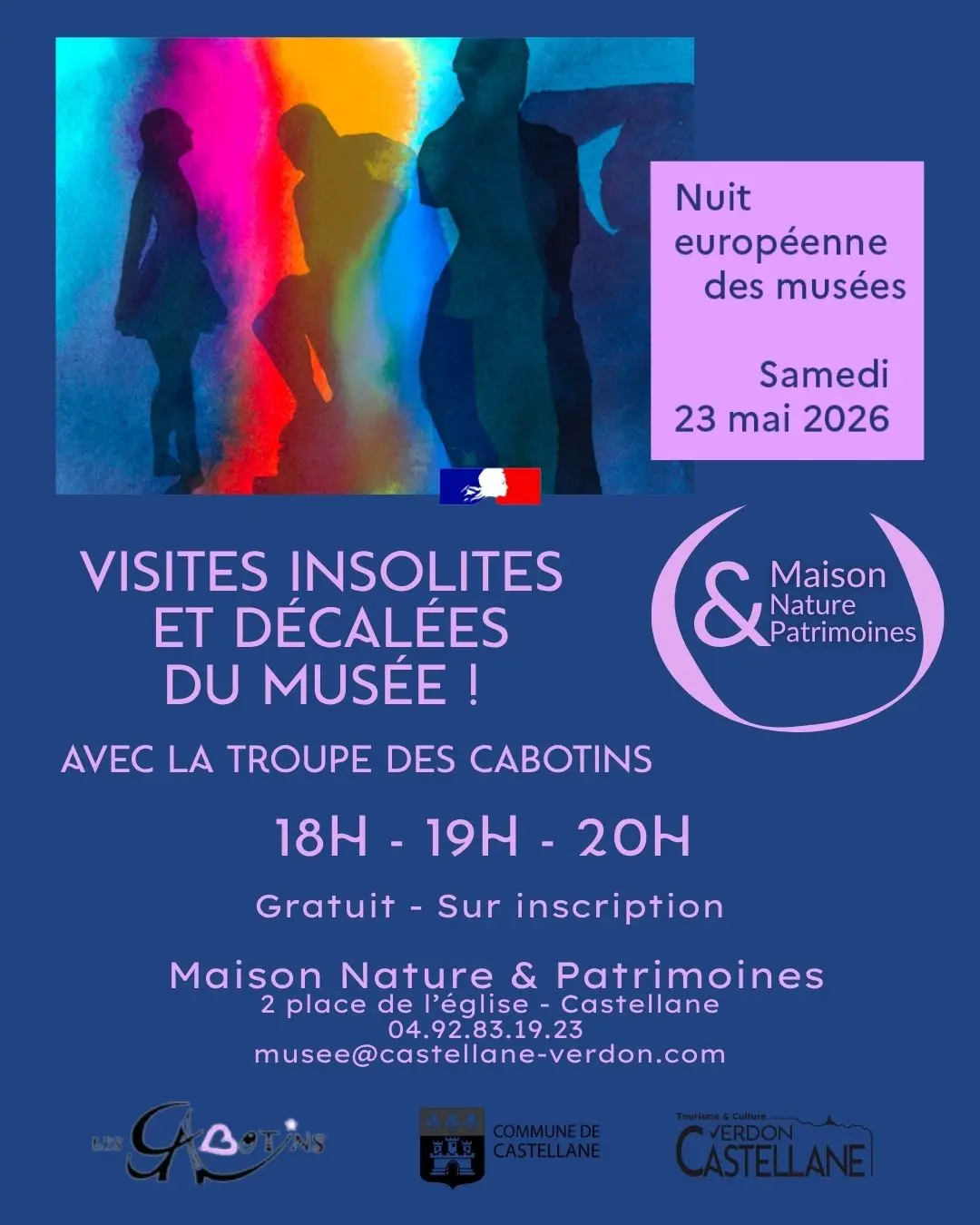 Visites théâtralisées décalées avec les Cabotins ! -  Nuit des Musées