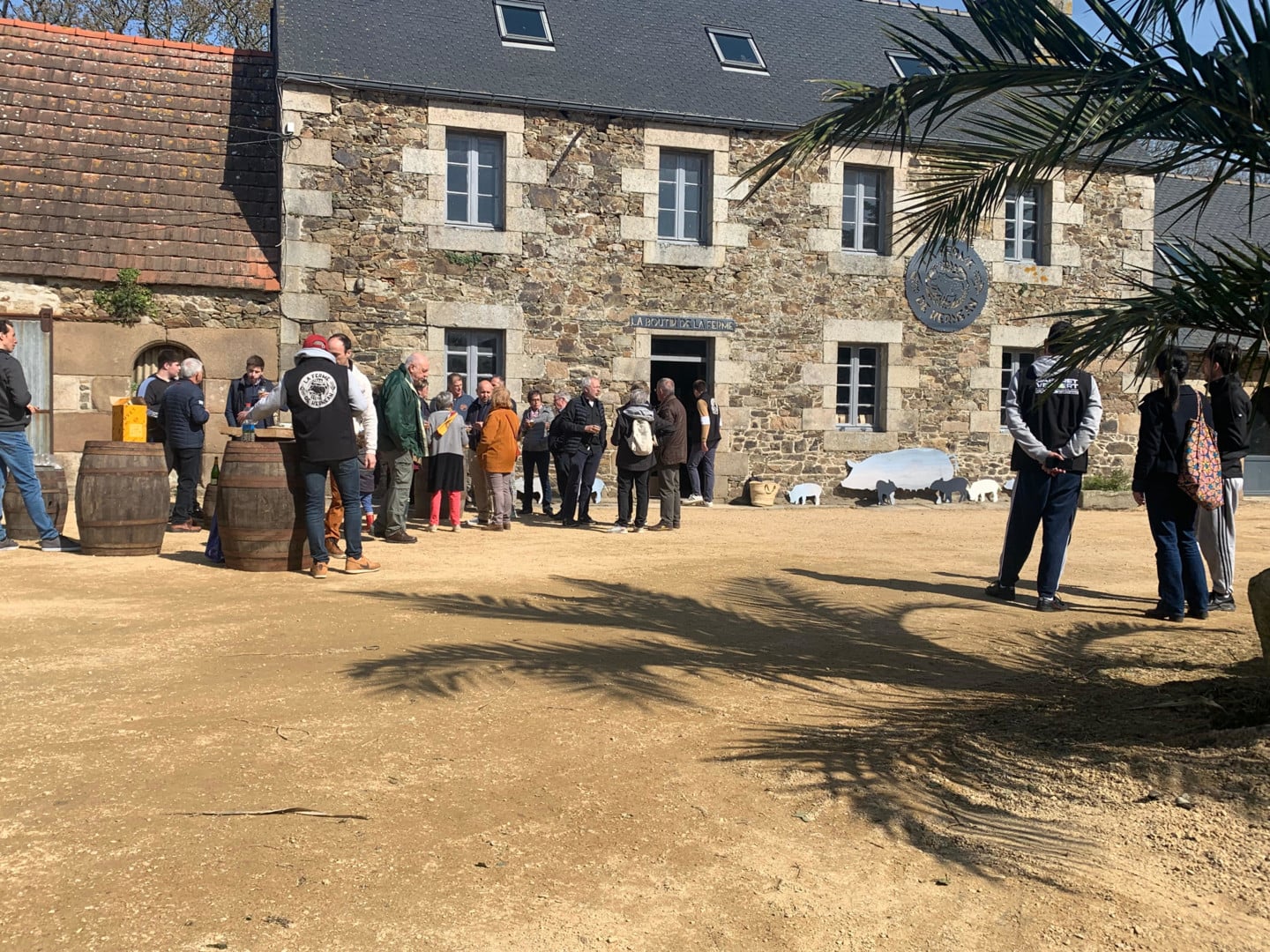 Visite de la ferme porcine Bio de Kernéan