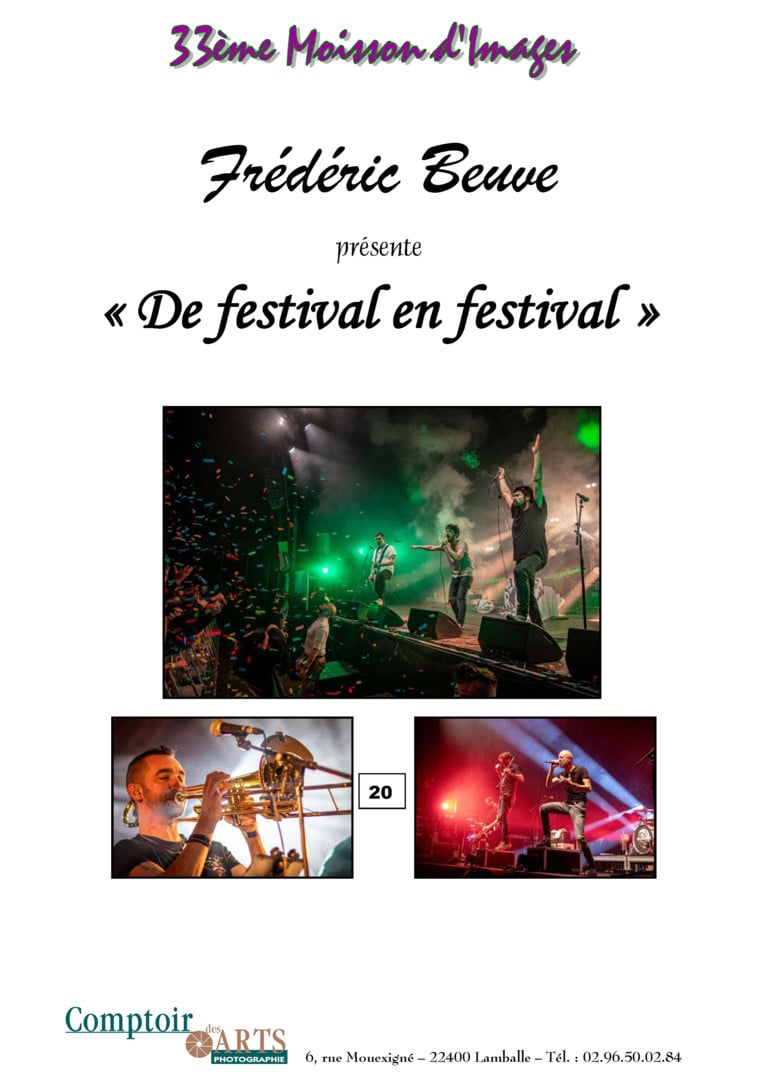 Exposition photos : « De festival en festival »