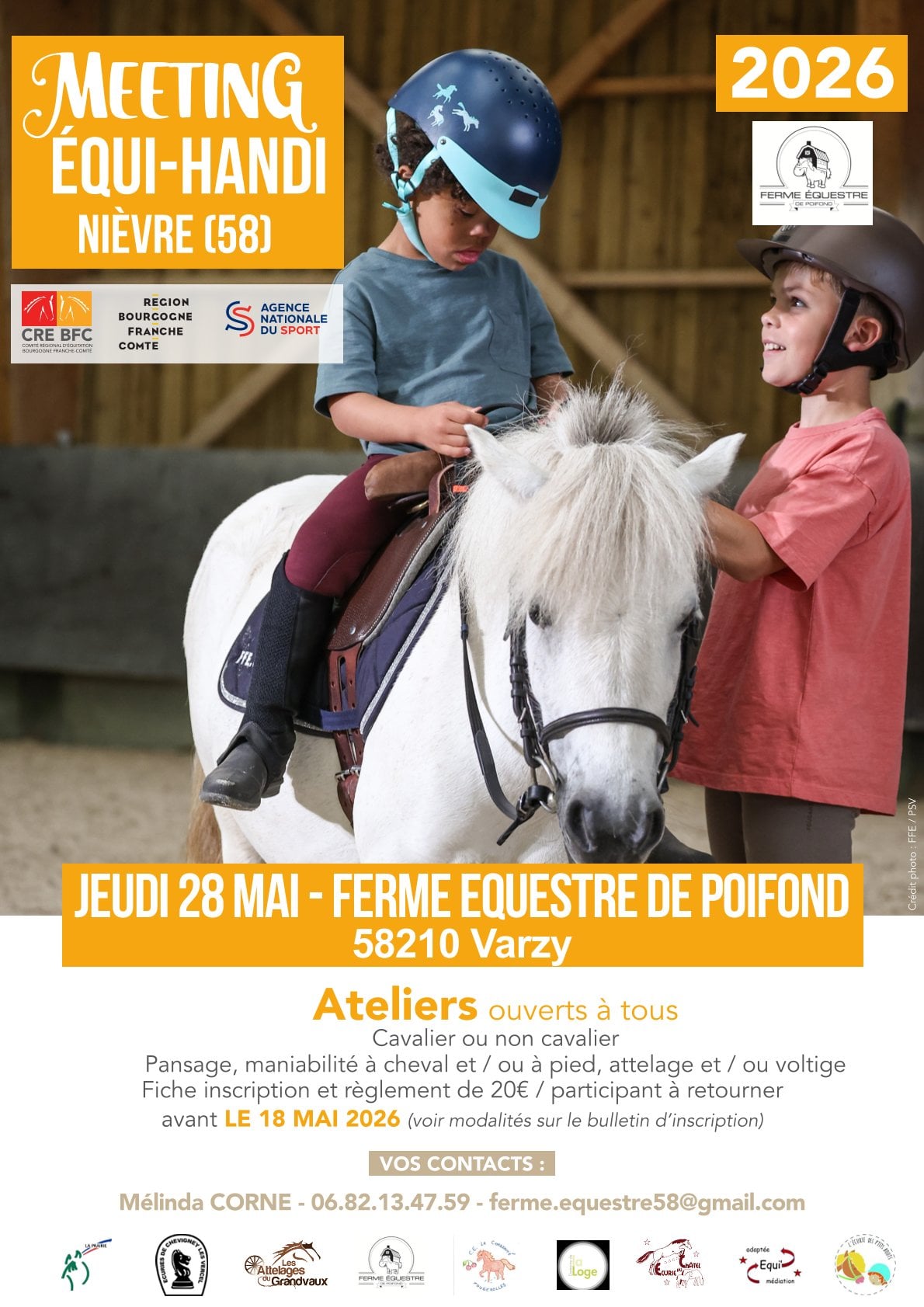 Meeting EQUI-HANDI à la ferme équestre de Poifond