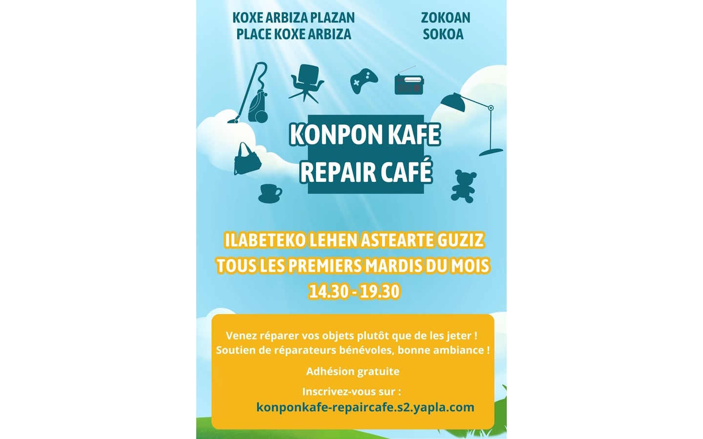 Le Konpon Kafe - Repair Cafe de Sokoa
