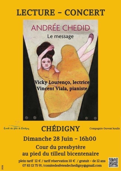Lecture concert "Le message" d'Andrée Chédid
