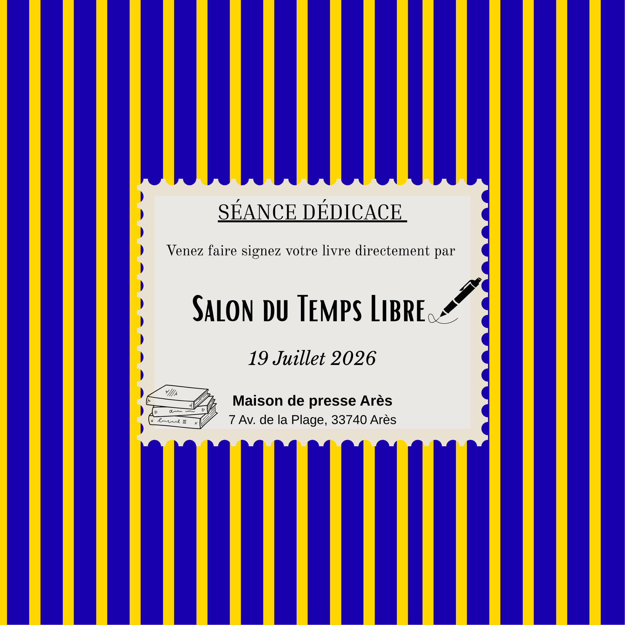Séance signature par Salon du Temps Libre