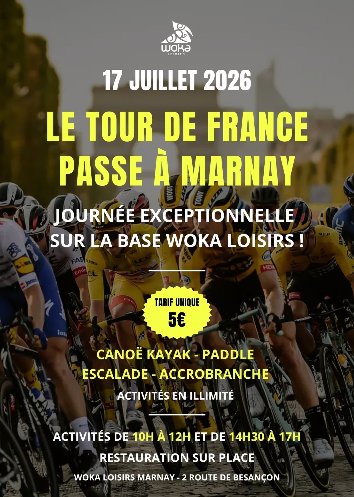 Journée Tour de France à la base Woka