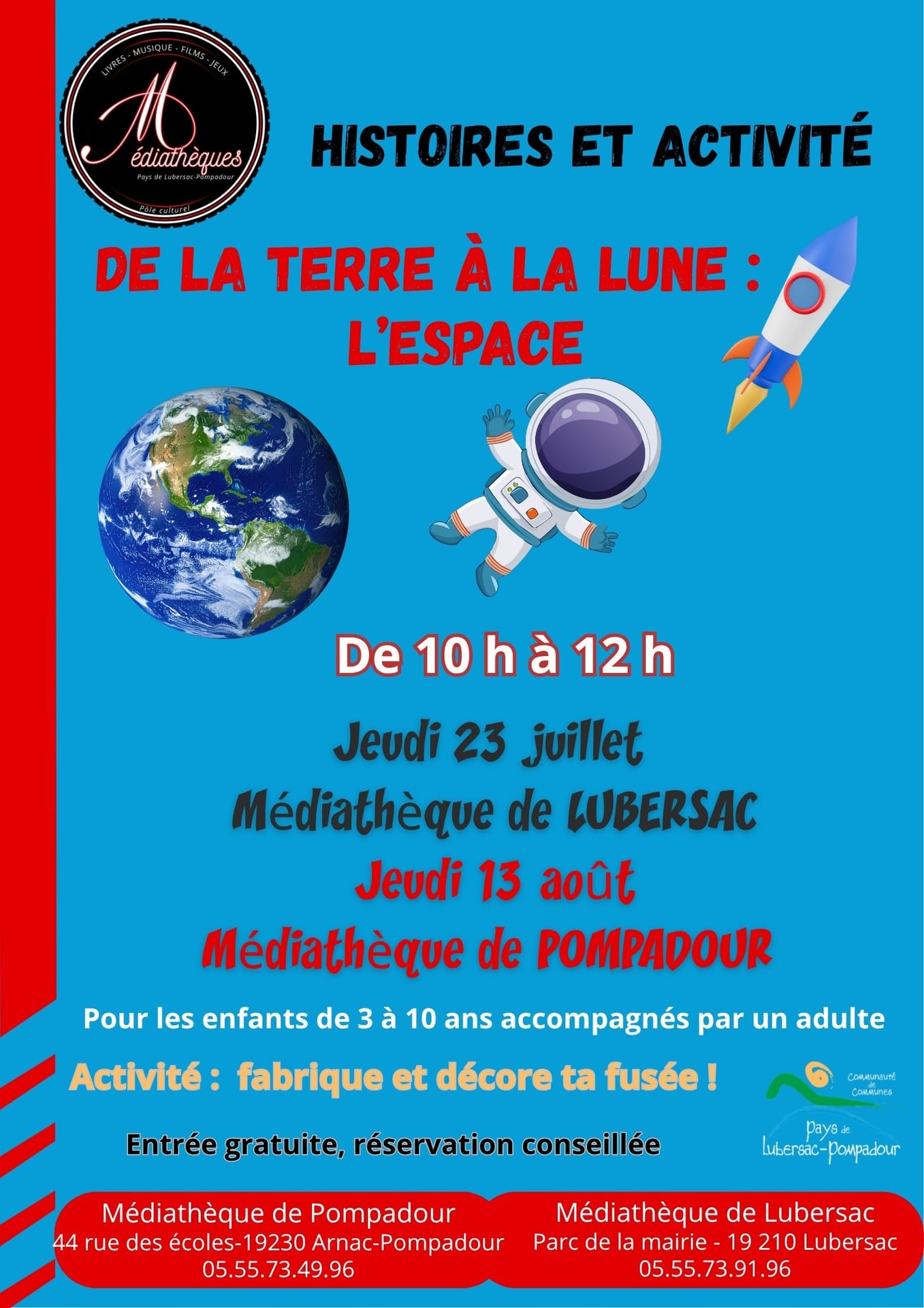 Histoires et activité : De la Terre à la Lune : l'Espace